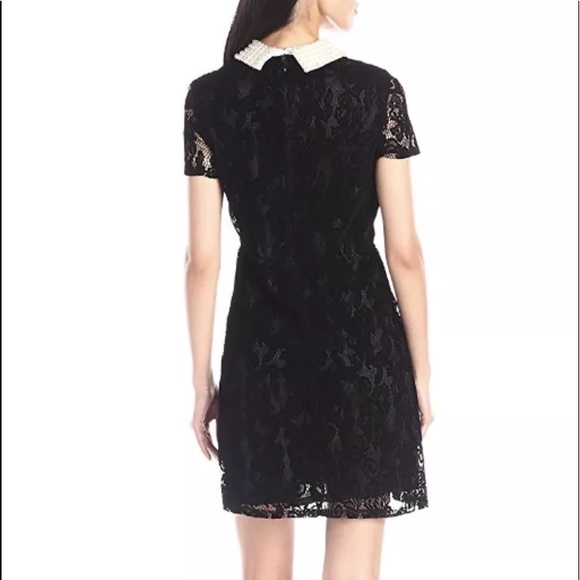 Betsey Johnson lace sleeve shift faux pearl NWT - Picture 3 of 8